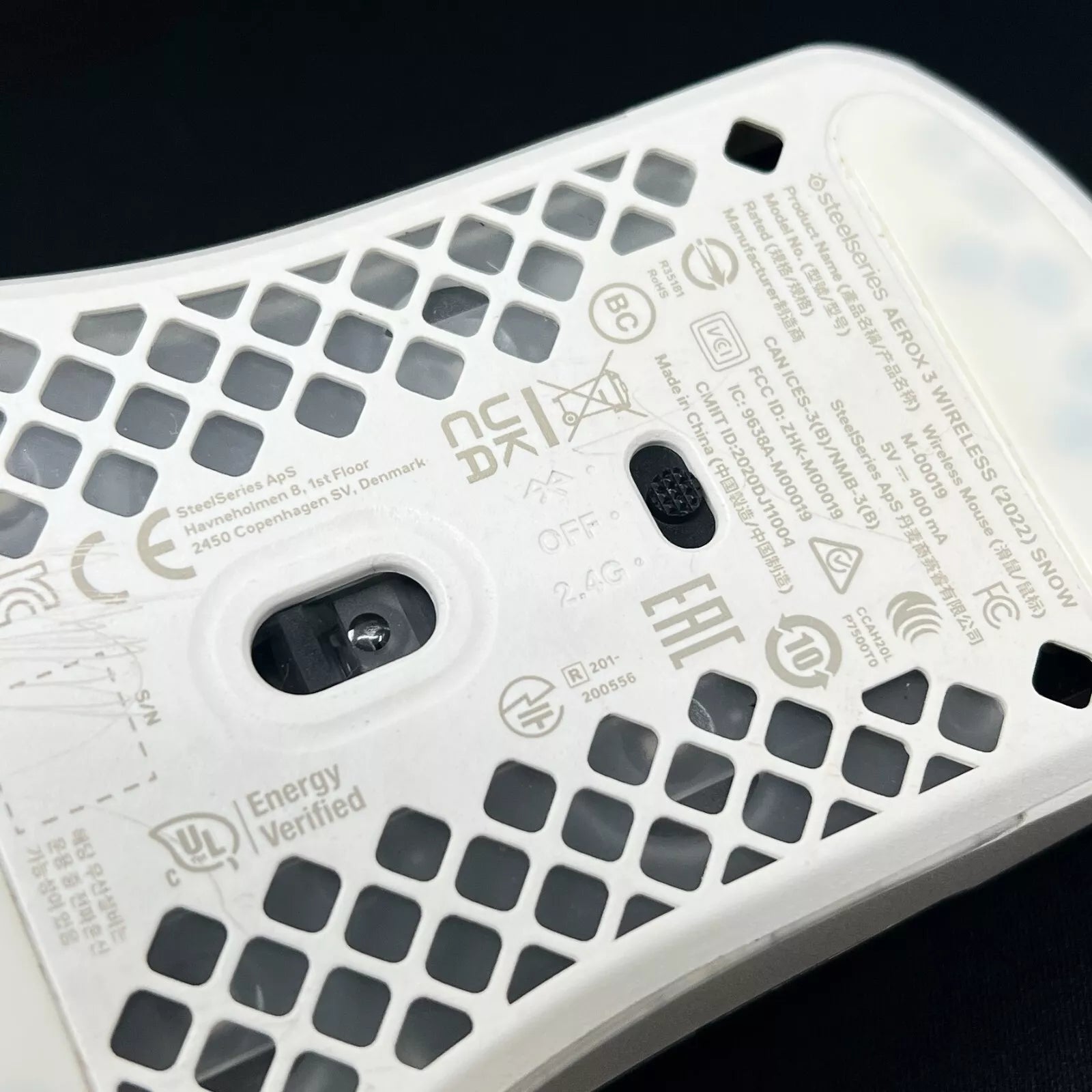 Steelseries AEROX 3 Wireless(2022) SNOW M-00019